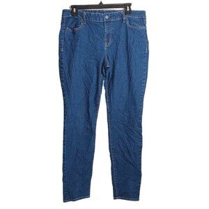 Old Navy Super Skinny Jeans Womens 14 Dark Wash Midrise 90s Y2k Stretch Denim